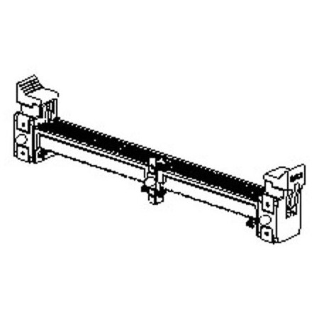 Molex Card Edge Connector, 200 Contact(S), 2 Row(S), Female, Right Angle, 0.024 Inch Pitch, Surface Mount 780012200